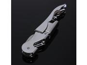 New Multi function Stainless Steel Metal Soft Velvet Touch Waiters Double Hinge Corkscrew Bar Wine Beer Bottle Cap Opener