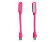 1pc Hot Flexible USB 6 LED Light Lamp White Light For Computer Keyboard Reading Notebook PC Laptop Red