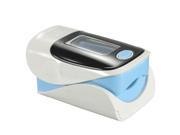 OLED Fingertip Oxymeter Oximeter Blood Oxygen spo2 PR Heart Rate Monitor Pulse Finger Tip with Lanyard Blue