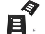 Metal 2.5 SSD HDD To 3.5 Mounting Holder Bracket Adapter Dock Atx Case Black