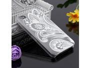 Ultra Slim White Floral Flower PC Hard Back Case Cover For Apple iPhone 4 4S