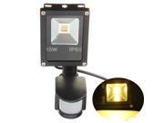 10W 800 900LM Ultra thin PIR Motion Sensor LED Flood Wash Light Floodlight Waterproof IP65 Warm White Lamp