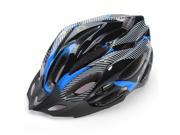 Safety Carbon EPS Safety Skiing Mountain Bike Helmet Carbon Colour with Visor Black Blue