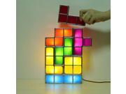 Novelty Tetris DIY Collectible Game Style LED Constructible Puzzle Lamp
