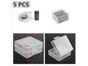 5 Pcs Hard Case Holder Storage Battery Box Battery Case For 1 2Pcs 18350 Battery