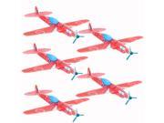 5 Pcs New DIY Colorful Mini Lightweight Bubble Foam Paper Hand Throwing Glide Toy Airplane Model 23.5cm X 9cm For Child Kid