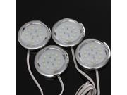 Set of 4 LED 12 SMD 3528 LED Under Cabinet Shelf Light Lamp Bulb Lighting Kit Home Kitchen 4W 110V 240V Pure White
