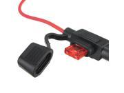 New Professional Practical Power Socket Mini Waterproof Blade Fuse Holder With Fuse In line Black Red Security