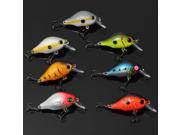 2.2inch 0.29oz Lifelike Shallow Water Minnow Bass Fishing Lures Baits Fish Crankbait Hook ABS Material Color Random