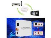 Digital Optical Coaxial Toslink Signal To Analog RCA Audio Converter Adapter DVD