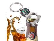 Creative Foot Shape Beer Wine Bottle Opener Open Tool Compass Keychain Key Ring Gift