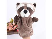 Cute Lovely Cartoon Raccoon Animal Doll Kids Breathable Glove Hand Puppet Soft Plush Toys Story Telling