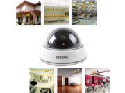 Dummy Home Surveillance CCTV Security Dome Camera w Flashing Red LED Light Anti theft