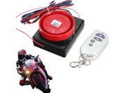 DC 12V Motorcycle Remote Control Vibration Detector Anti theft Alarm System New