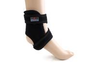 Outdoor Sports Adjustable Ankle Support Strap Elastic Brace Tendon Protection Magic Tapes Black Common Size