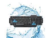 Black PS 2 Wired Sculpt Multimedia Office Gaming Keyboard For Laptop Desktop PC
