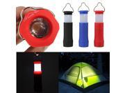 Protable Mini Tent Camping Lantern Light Hiking Aluminum LED Flashlight Torch 3 Modes Outdoor With Hook Color Random