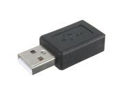 Compact Micro Female to USB A Male Adapter Converter Connector Computer Black For Data Transmission