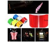 Car High Intensity Reflective Self adhesive Safety Warning Conspicuity Tape Roll Film Sticker 5 cm x 5 m Red