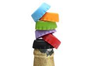 6 Pieces Multicolour Reusable Silicone Strong Beer Saver Bottle Caps Stopper