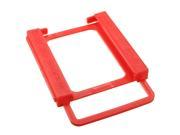 2.5 TO 3.5 SSD HDD Notebook Hard Disk Mounting Adapter Bracket Dock Holder Red 131x100x15mm