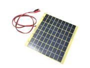 220x200mm 12V 5W Polysilicon Solar Panel Fit Car Battery Trickle Charger Backpack Power