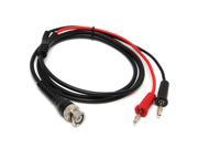 Pure Copper BNC Q9 To 4mm Dual Banana Plug With Test Probe Cable Leads 120CM
