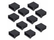 10Pcs Replacement USB Male Plug Caps Protect Cover Anti dust Lids Silicone Black
