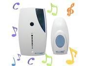 WOOKEE Mini LED Wireless Chime Door Bell Doorbell Ring Remote Control 32 Tune Songs