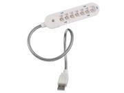 New Blue Color Flexible USB 7 LED Lights Lamp For Notebook Laptop PC Book Reading