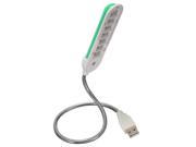 New Green Color Flexible USB 7 LED Lights Lamp For Notebook Laptop PC Book Reading