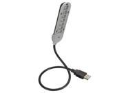 New Black Color Flexible USB 7 LED Lights Lamp For Notebook Laptop PC Book Reading