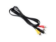 5ft 1.5 M 2.5mm Jack Plug To 3 Phono Audio Video AV Out Cable 4 Pole TV Lead