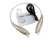 Bluetooth 4.0 Wireless Headset Stereo Headphone Earphone for Tablet iPhone 6s gold