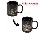 Skull Flowers Mug Magic Heat Sensitive Color Change Coffee Milk Tea Cup Mug