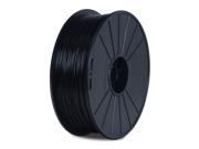 BuMat USA PLA Black 1.75mm 1.5lb Elite Filament for FlashForge Dreamer Dremel Idea Builder 3D Printer DPLABK E