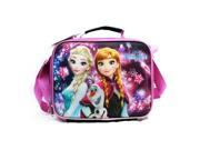 Lunch Bag - Disney - Frozen - Elsa Olaf & Anna Black New A07