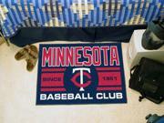 Fanmats Minnesota Twins Baseball Club Starter Rug 19"x30"