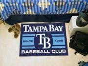Fanmats Tampa Bay Devil Rays Baseball Club Starter Rug 19 x30