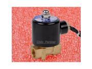 3 8 24V DC Electric Brass Solenoid Valve Normally Closed Water Gas Air