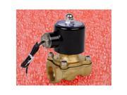 3 4 24V DC Electric Brass Solenoid Valve Water Gas Air