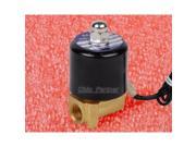 1 4 24V DC Electric Brass Solenoid Valve Water Gas Air
