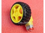 4pcs Smart Car Robot Plastic Tire Wheel DC Gear Motor 3v 5v 6v
