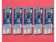 5pcs DC DC 3V 3.3V 3.7V 4.2V to 5V USB 2A Step Up Power Module Vehicle Charger