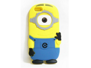 Walsoon 3D Cute Cartoon Despicable Me Minion Soft Silicone Case Cover for Apple iphone 6 4.7 Light Blue 1 Eye