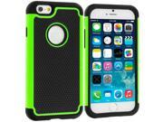 Black Neon Green Hybrid Rugged Hard Soft Case Cover for Apple iPhone 6 4.7