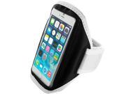White Running Sports Gym Armband for Apple iPhone 6 Plus 5.5