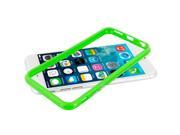 Neon Green TPU Bumper Frame with Metal Buttons for Apple iPhone 6 Plus 5.5