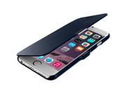 Navy Blue Magnetic Flip Wallet Case Cover Pouch for Apple iPhone 6 Plus 5.5