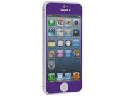 Purple Tempered Glass LCD Screen Protector for Apple iPhone 5 5S 5C
